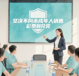 对未成年人购彩行为坚决说NO！