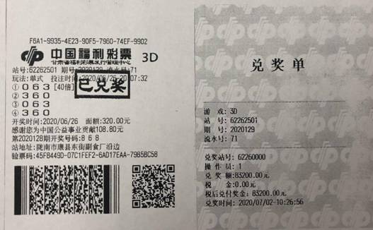 陇南彩民凭感觉倍投3D中奖8万多元