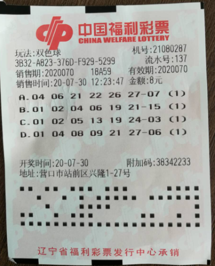 营口彩友收获双色球大奖582.9万 营口彩友收获双色球大奖582.9万