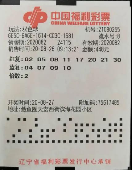 营口彩友守号两年 双倍投注中得1033万元一等奖