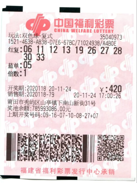 莆田合买团揽获双色球1759万元巨奖1 莆田合买团揽获双色球1759万元巨奖1