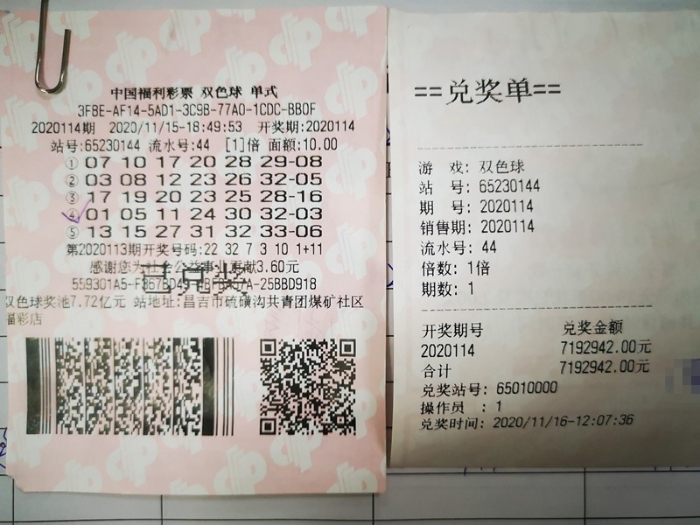 昌吉彩民坚持守号 2