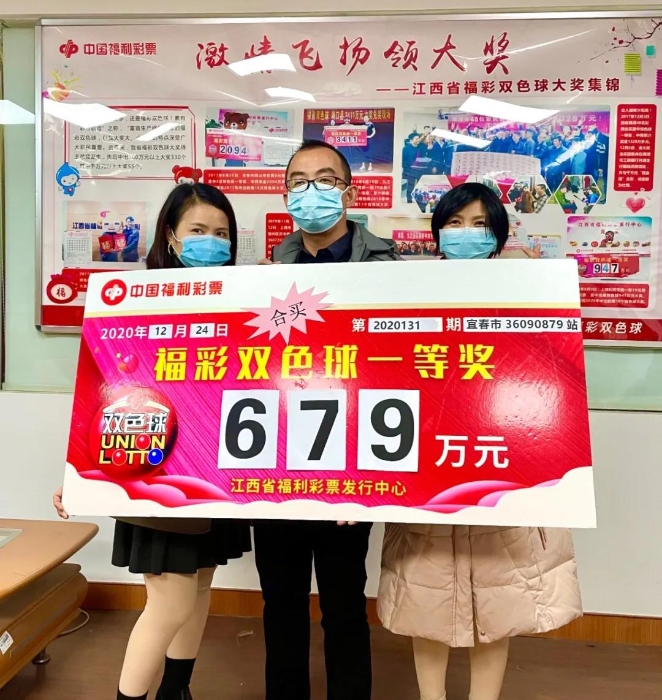 宜春丰城15人合买团喜领双色球679万元大奖！1