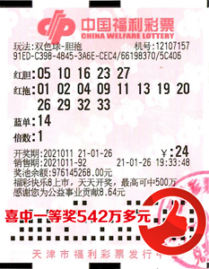 父女合力喜中双色球542万大1 父女合力喜中双色球542万大1