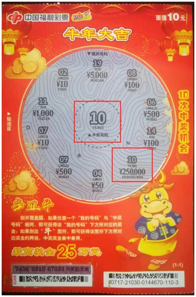 合买福彩“辛丑牛” 新乡俩小伙开心领走大奖1
