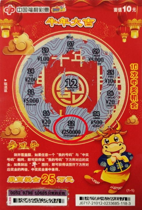 厦门刮刮乐合买团搭上派奖“末班车”收获大奖