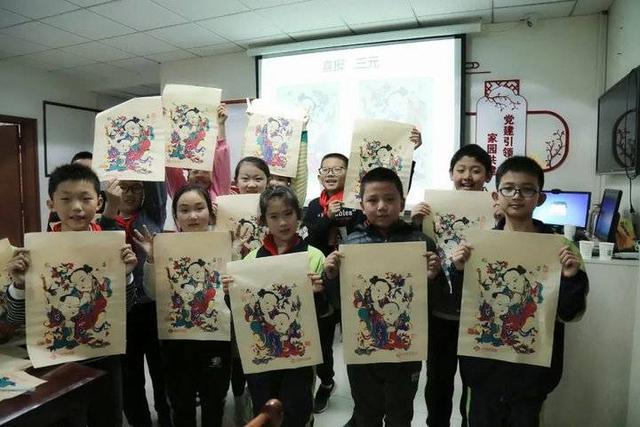 “木版年画”来到福彩公益“四点半”课堂8