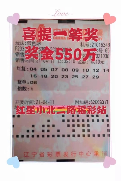 沈阳彩友用“15+1”复式投注摘得双色球头奖580万2 沈阳彩友用“15+1”复式投注摘得双色球头奖580万2